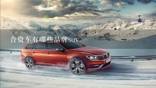 合资车有哪些品牌suv