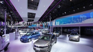 什么品牌进口suv30万性能好