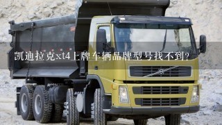 凯迪拉克xt4上牌车辆品牌型号找不到？