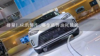 排量1.6L的轿车,哪个品牌油耗最低