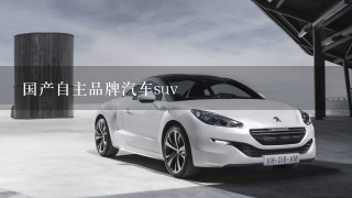 国产自主品牌汽车suv