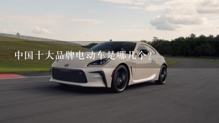 中国十大品牌电动车是哪几个？
